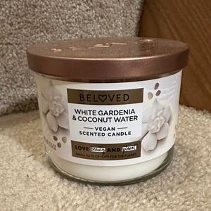 Beloved White Gardenia & Coconut Water Scented Candle new!